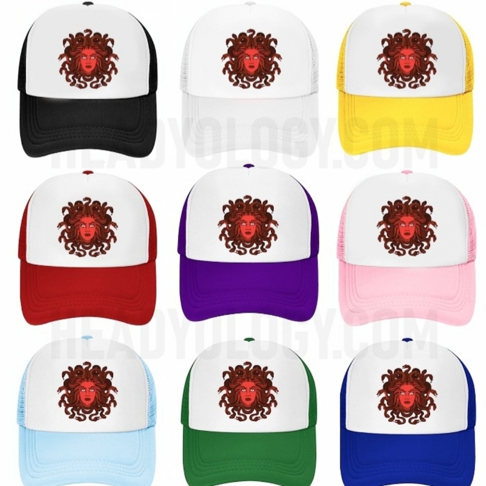 Medusa Hat Anxient Goddes Trucker Hat Men Women Hat